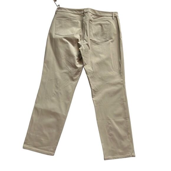 Talbots Khaki Beige Slim Ankle Pants Size 14 New - Picture 3 of 10